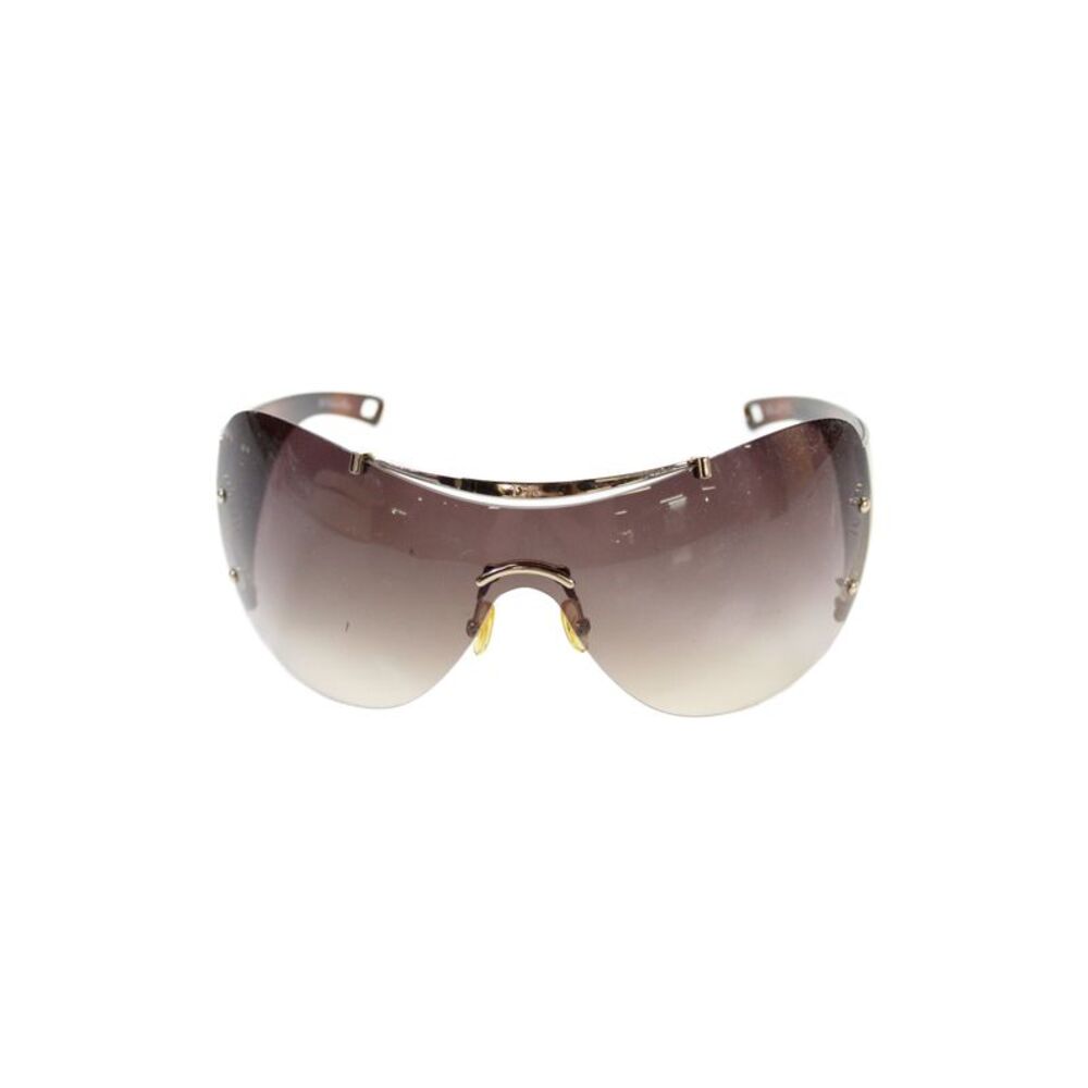 Dior Womens Acetate Diorito 1 Shield Sunglasses Brown 110mm